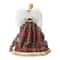 Glitzhome® 16.5" Faux Fur Woodland Christmas Angel Tree Topper